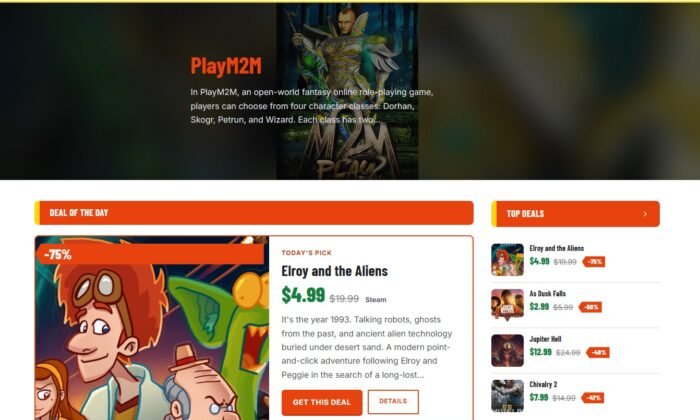 Welcome to Deals: Your Games Site, Your Way